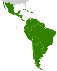 Map of Latin American members